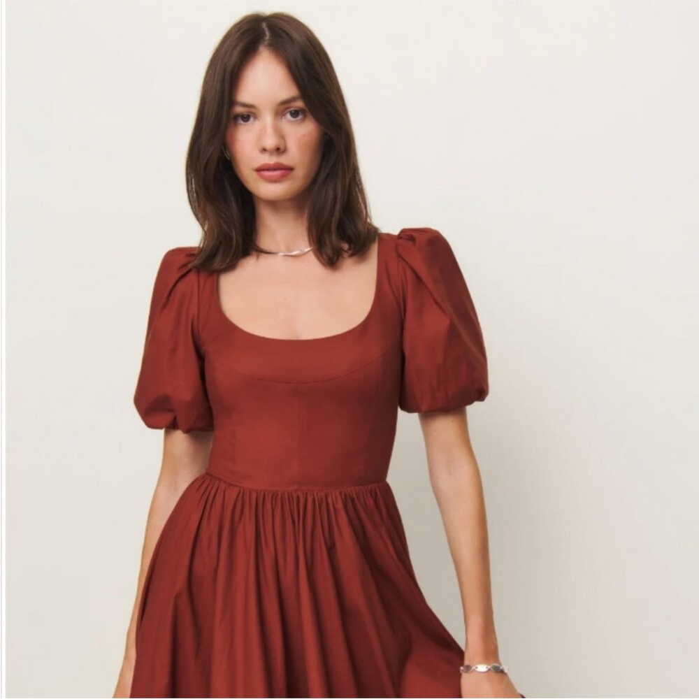 Reformation Everlyn Dress Fig Jam - Size 4 - Picture 3 of 6
